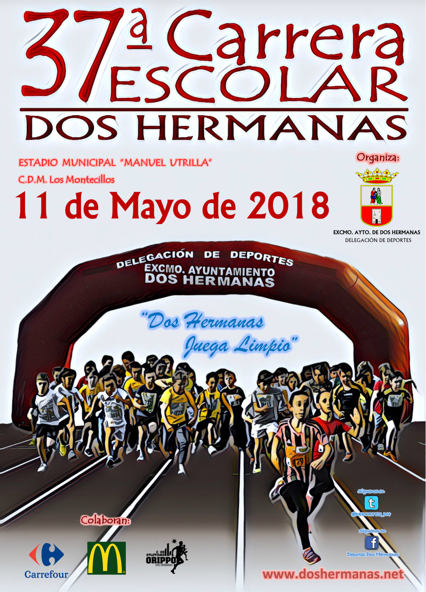 APLAZAMIENTO CARRERA ESCOLAR. NUEVA FECHA 11 DE MAYO