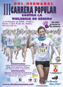 Cartel III Carrera Polular contra la Violencia de Género 2019