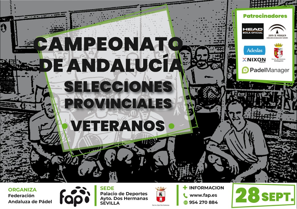 Campeonato de Andalucía de Pádel Selecciones Provinciales de Veteranos