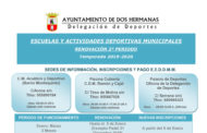 Renovación Escuelas y Actividades Deportivas Municipales - 2º Periodo - Temporada 2019-2020