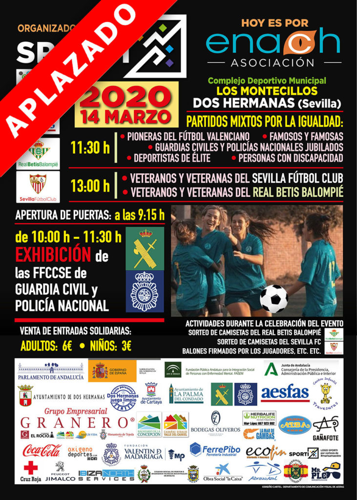 APLAZADO - Jornada de fútbol solidario por la ENACH