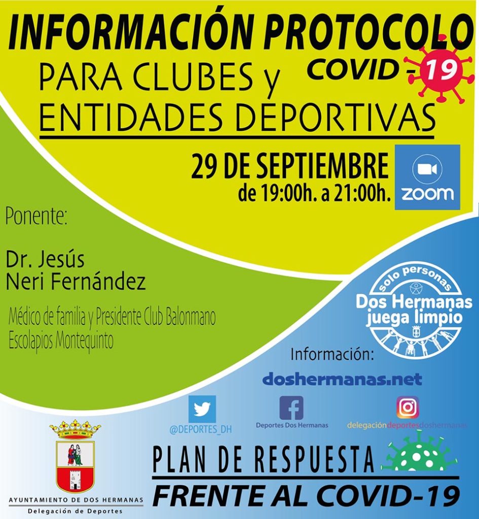 Información Protocolo Covid 19 para Clubes y Entidades Deportivas