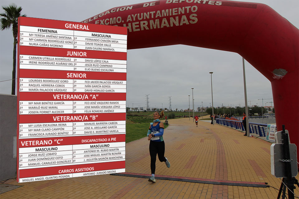 Premiados/as carrera 10-K Dos Hermanas Juega Limpio