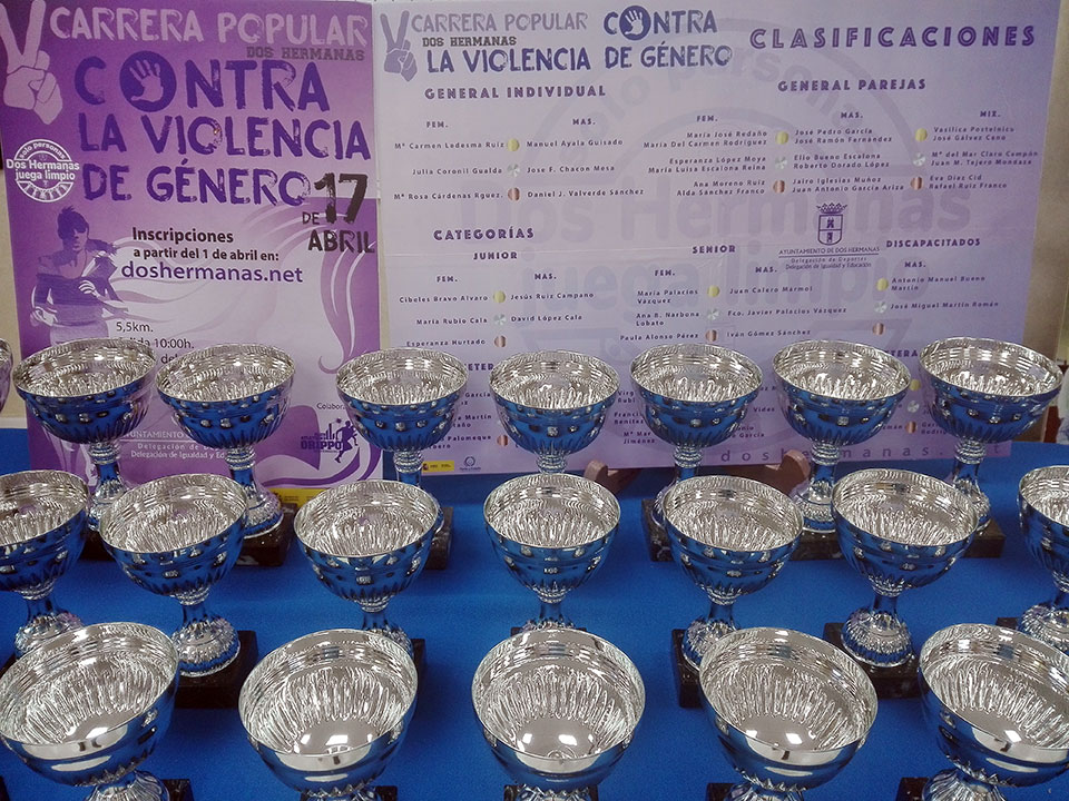 Entrega de trofeos V Carrera Popular Contra la Violencia de Género