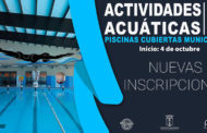 Nuevas Inscripciones Piscinas Cubiertas Municipales 2021-2022