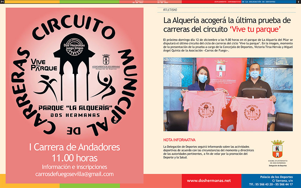 Suplemento Informativo Delegación de Deportes 2-diciembre-2021