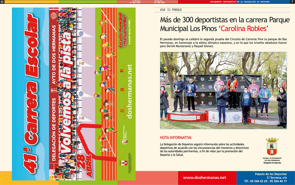 Suplemento Informativo Delegación de Deportes 7-abril-2022