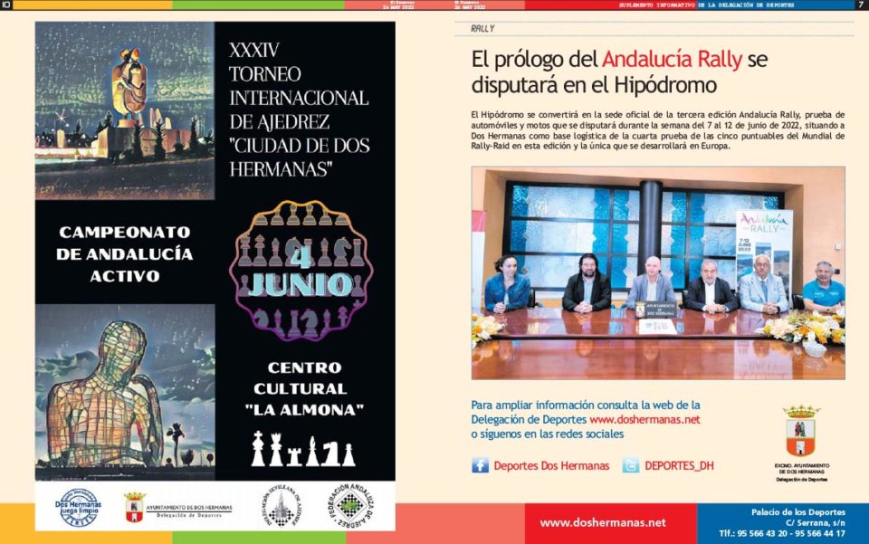 Suplemento Informativo Delegación de Deportes 26-mayo-2022