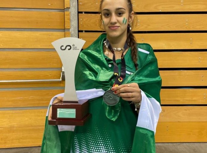 María Ojeda, subcampeona nacional con la selección andaluza