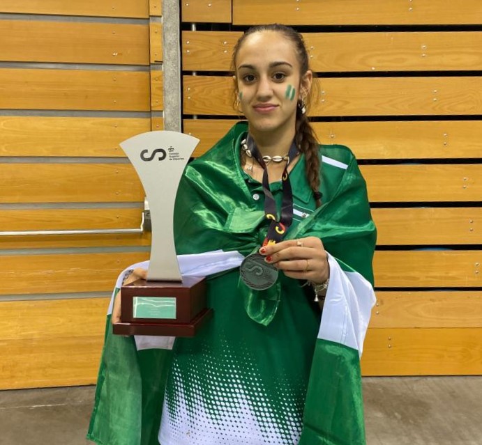 María Ojeda, subcampeona nacional con la selección andaluza