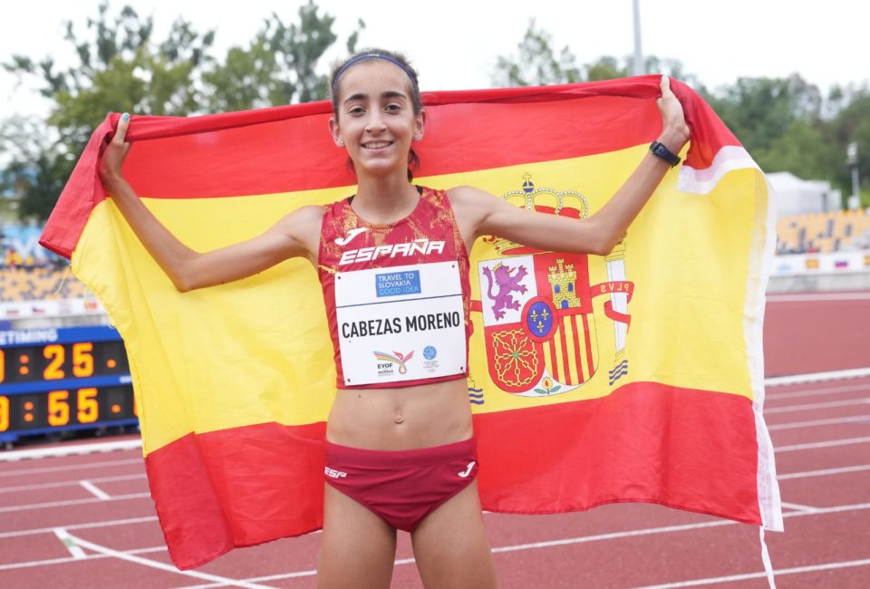 Bronce continental y récord de España para Carla Cabezas
