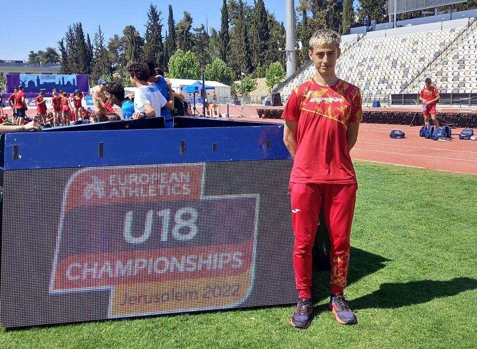 Carlos Dorado, en el Campeonato de Europa sub18