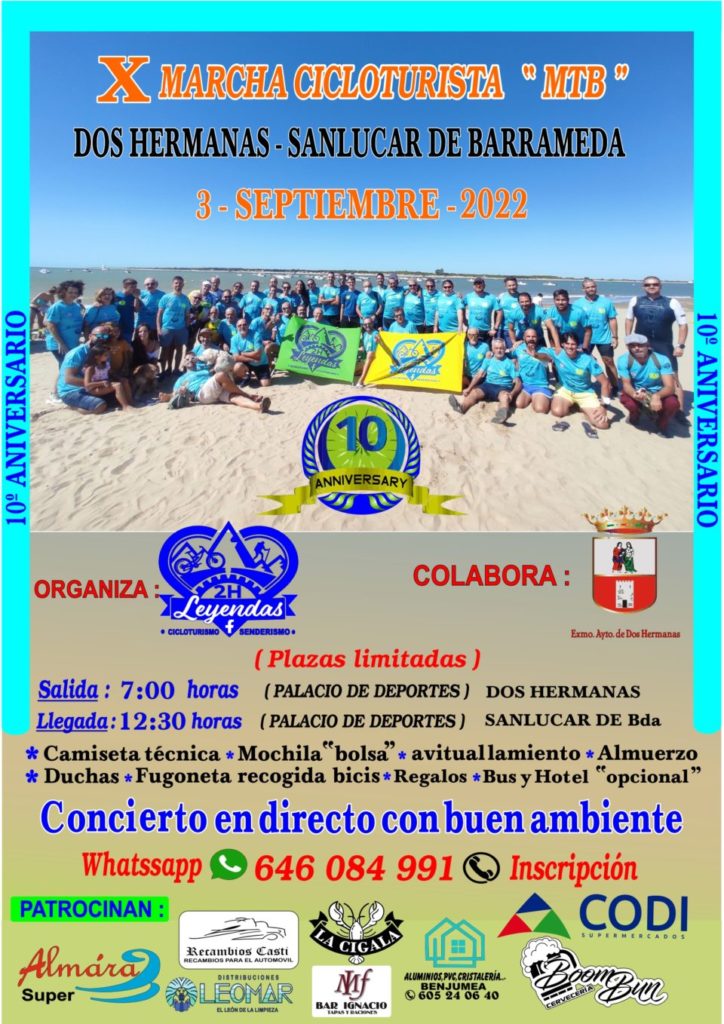 Marcha cicloturista MTB Dos Hermanas-Sanlúcar de Barrameda