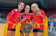 Marta Regordán, Belén Rodríguez y Carmen Fidalgo, campeonas de Europa con las Guerreras Promesas