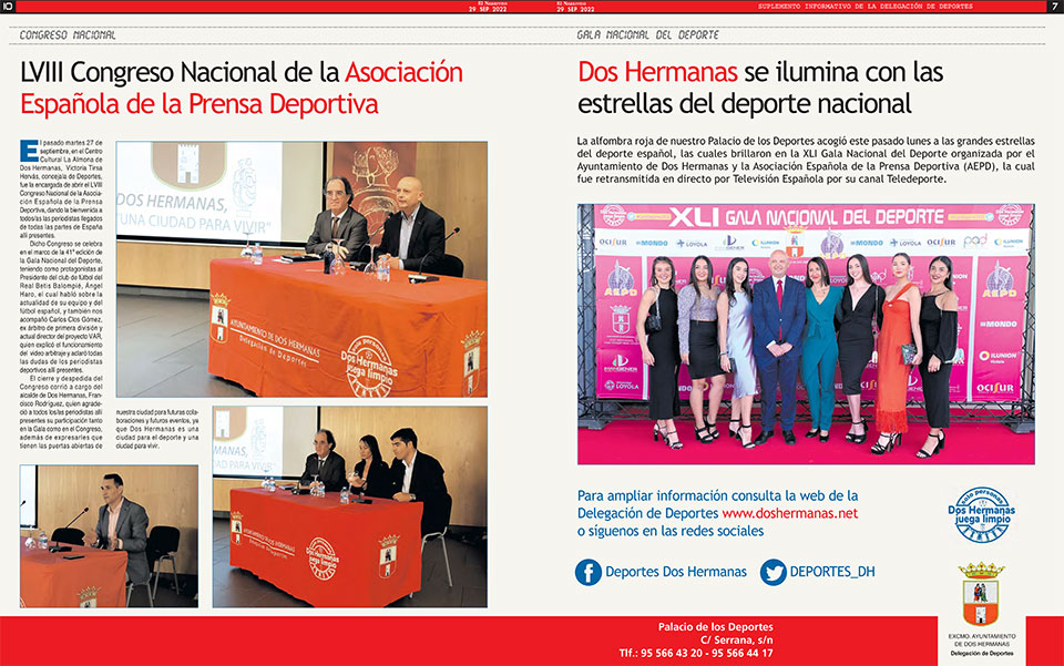 Suplemento Informativo Delegación de Deportes 29-septiembre-2022