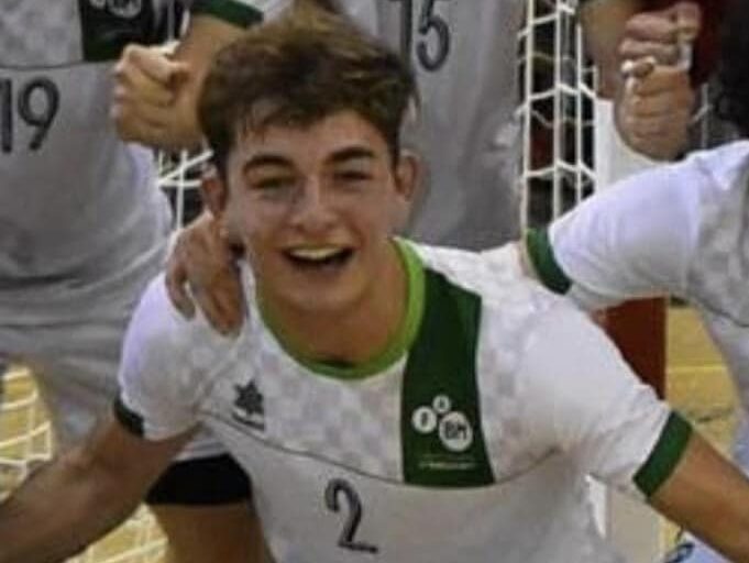 Alfonso Rodríguez Lario, subcampeón de España con la selección andaluza juvenil masculina de balonmano