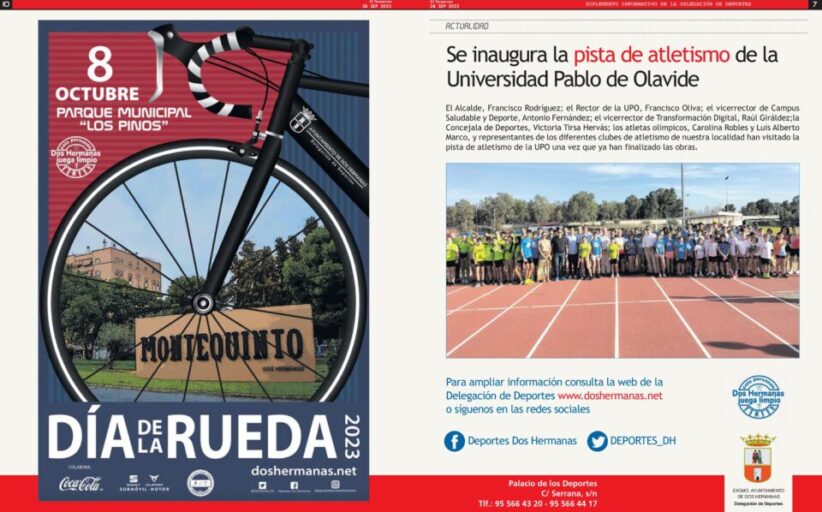 Suplemento informativo de la Delegación de Deportes: 28 de septiembre de 2023