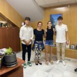 Recepción en la Delegación de Deportes a Carla Cabezas, Daniel Muñoz y Carlos Dorado