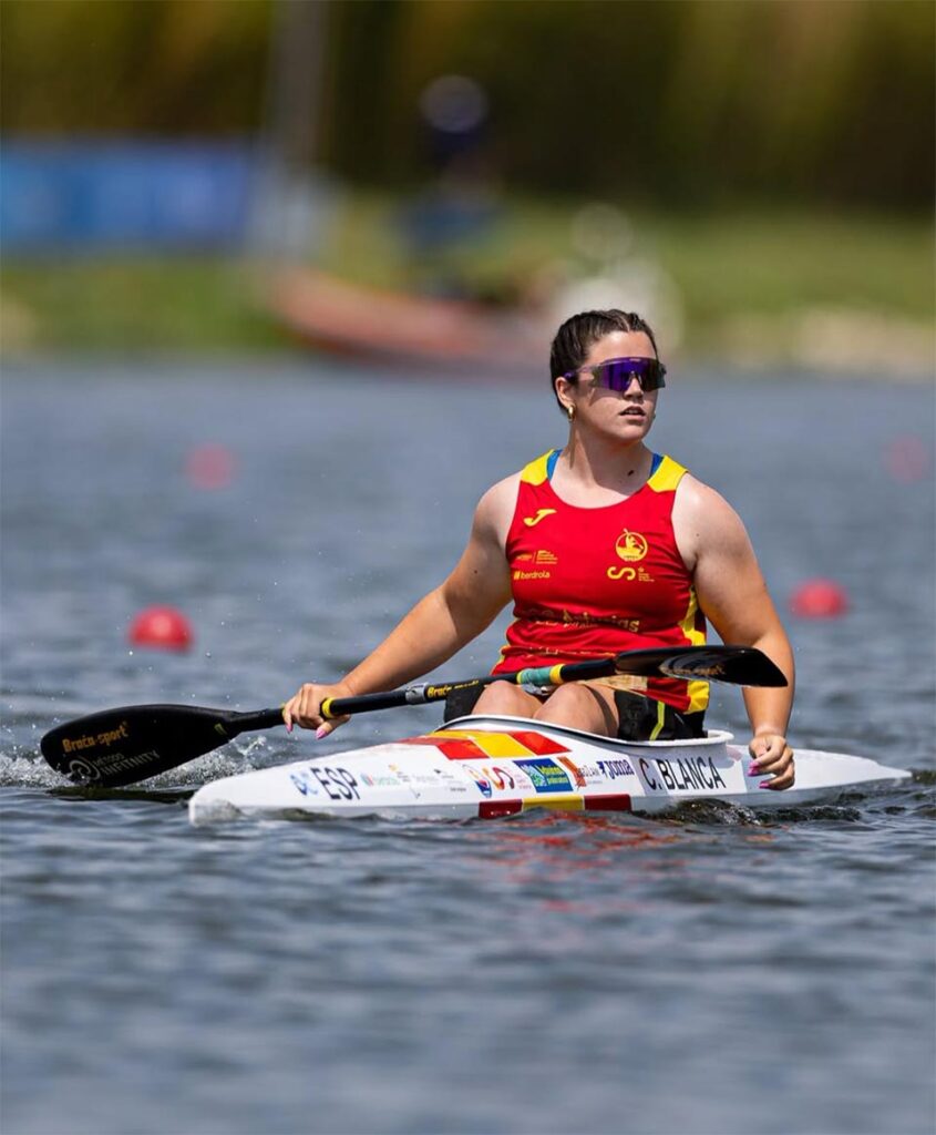4ª posición en la prueba de VL2 200 m. y 7ª en KL2 200 m. en el Campeonato de Europa de Paracanoe en Aguas Tranquilas disputado en Montemor o Vello,