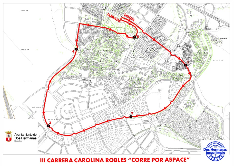 III Carrera Carolina Robles «Corre Por Aspace» - Recorrido