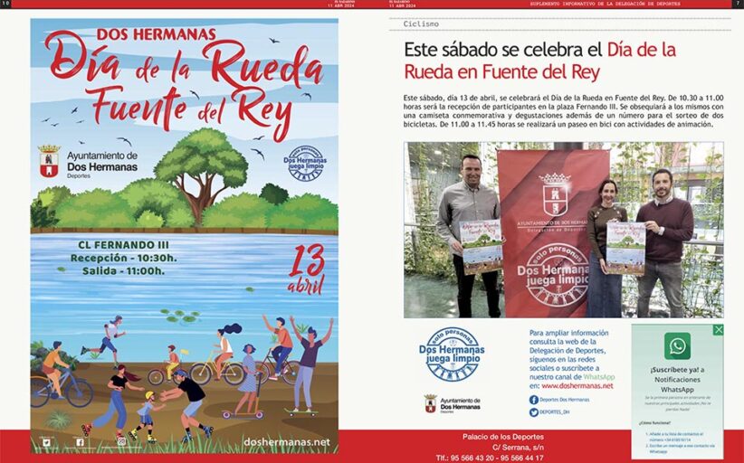 Suplemento informativo de la Delegación de Deportes: 11 de abril de 2024