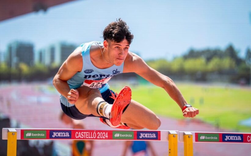 Iván García Rubio, Campeón de España Sub-20 en Relevo 4x100 y Medalla de Plata en 110 Metros Vallas