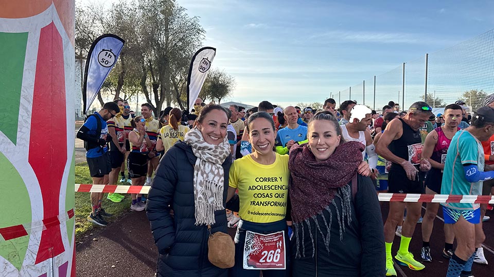 El reto solidario de Noelia comienza en la Media Maratón de Dos Hermanas