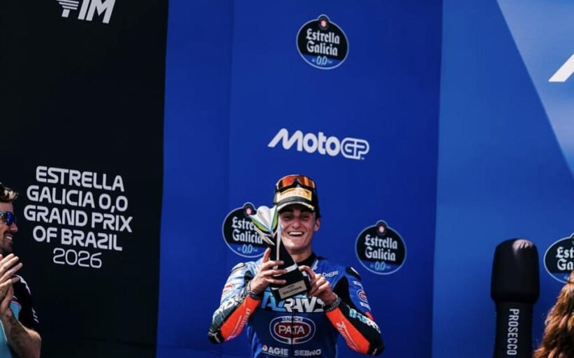 Dani Muñoz firma un segundo puesto en Brasil en Moto2