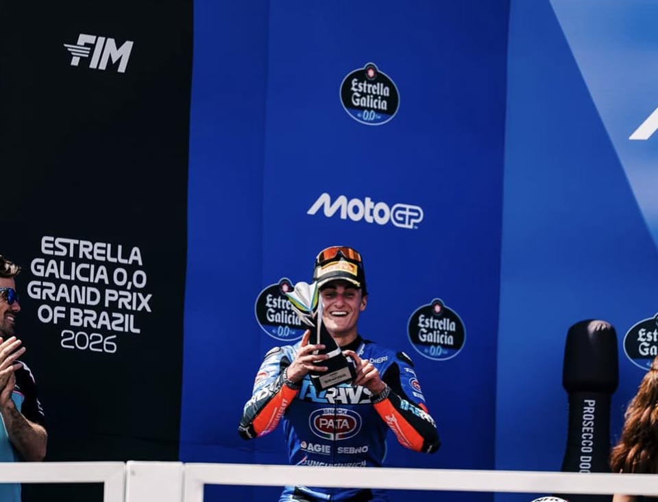 Dani Muñoz firma un segundo puesto en Brasil en Moto2