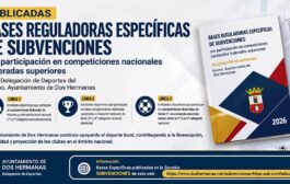 Publicadas las Bases Reguladoras Específicas de Subvenciones por participación en competiciones nacionales federadas superiores de la Delegación de Deportes del Excmo. Ayuntamiento de Dos Hermanas.
