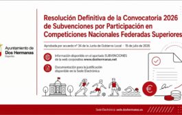 Resolución Definitiva de la Convocatoria 2026 de Subvenciones por Participación en Competiciones Nacionales Federadas Superiores