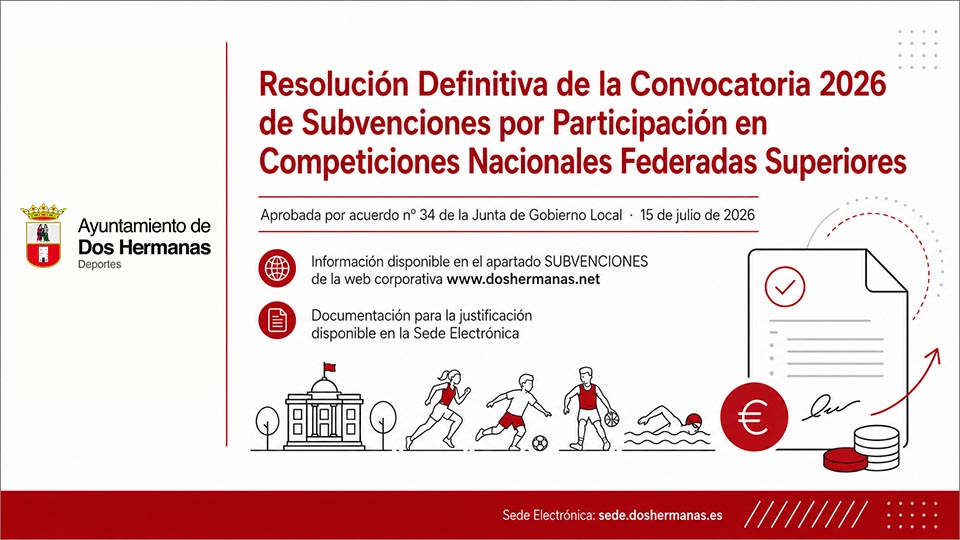 Resolución Definitiva de la Convocatoria 2026 de Subvenciones por Participación en Competiciones Nacionales Federadas Superiores