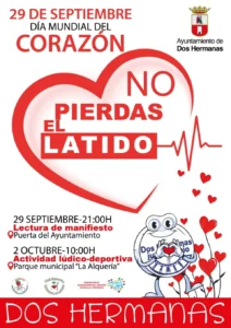 Cartel del Día Mundial del Corazón 2026 en Dos Hermanas